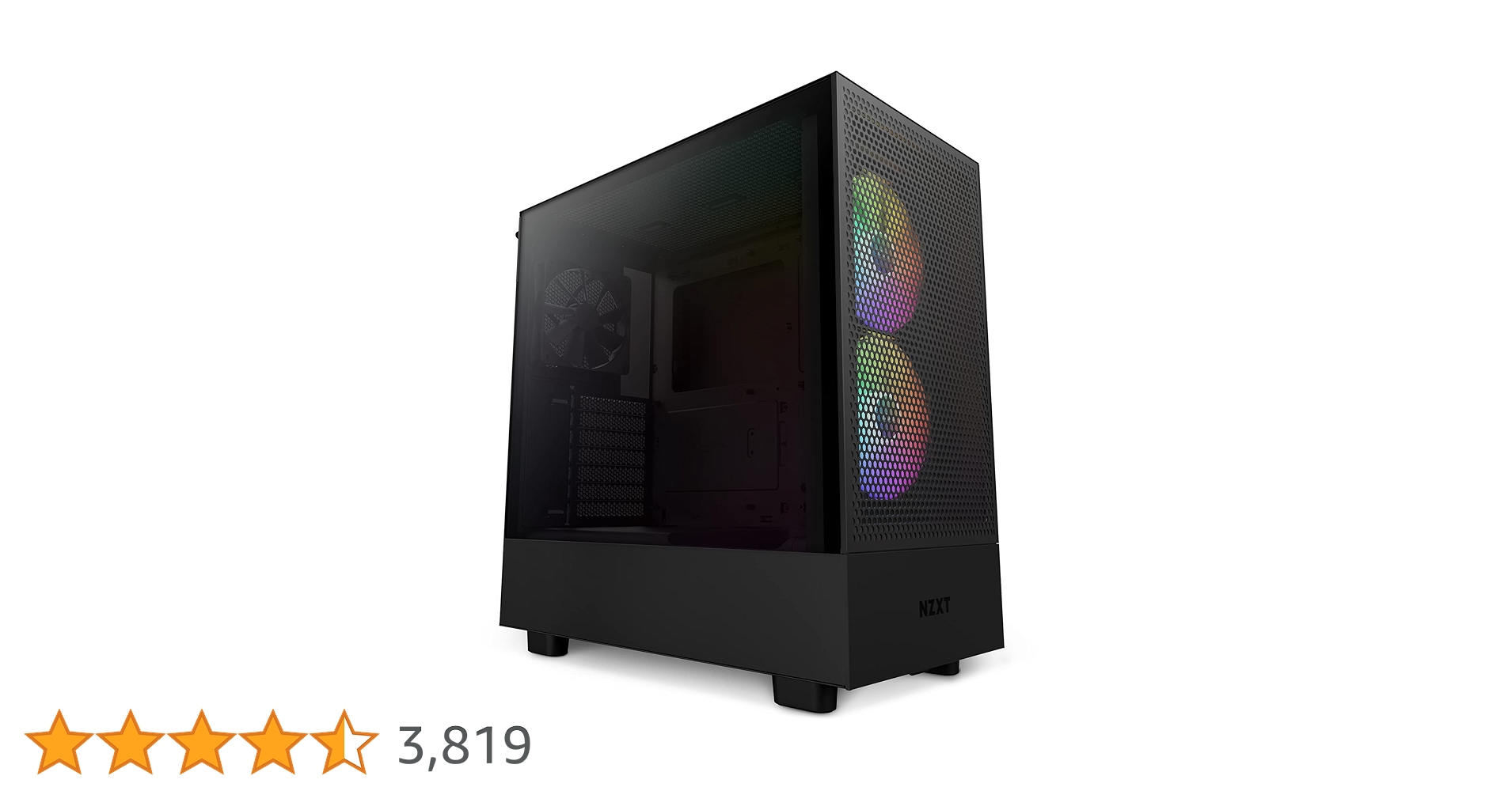 Amazon | NZXT H5 Flow RGB ミドルタワーケース [Black] CC
